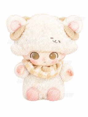 POP MART DIMOO Softie Sheep plush pendant